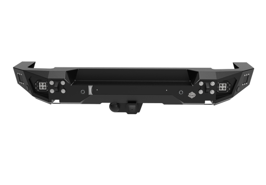 GWM Tank 300 Rear Bumper & Towbar | Spotlights, PDC Holders & Number Plate Light | 3mm Mild Steel | SA-Made
