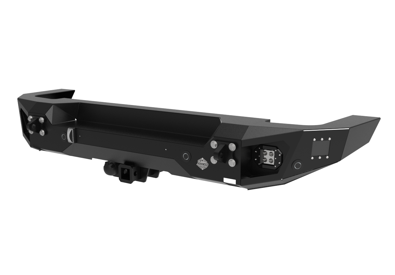 GWM Tank 300 Rear Bumper & Towbar | Spotlights, PDC Holders & Number Plate Light | 3mm Mild Steel | SA-Made