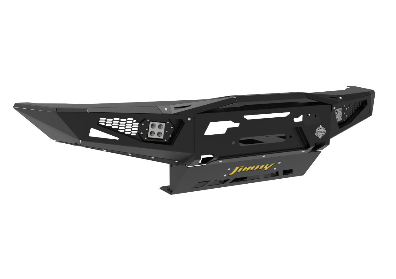 Suzuki Jimny Gen 4 Front Bumper | Winch Ready | Spotlights & Bash Plate Included | 3mm Mild Steel