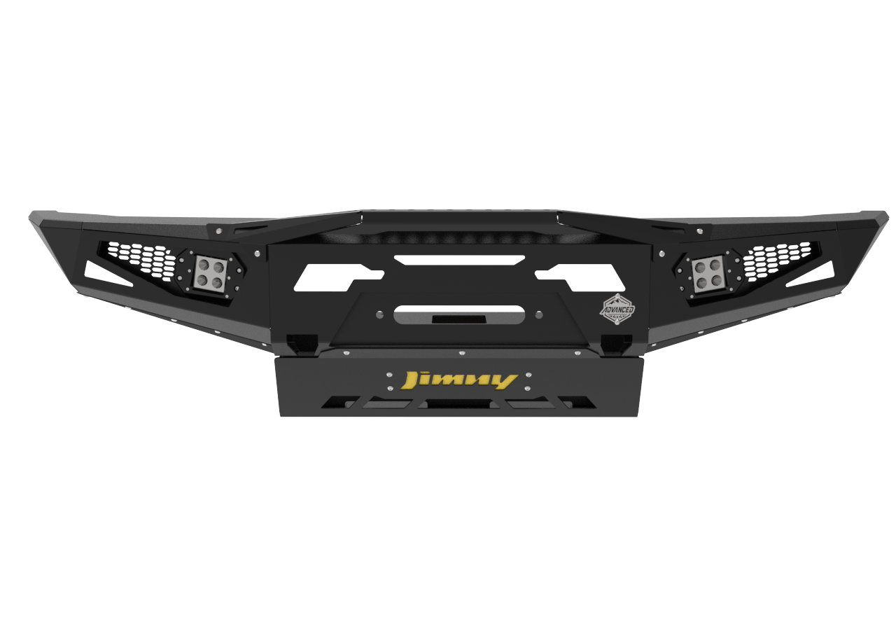 Suzuki Jimny Gen 4 Front Bumper | Winch Ready | Spotlights & Bash Plate Included | 3mm Mild Steel